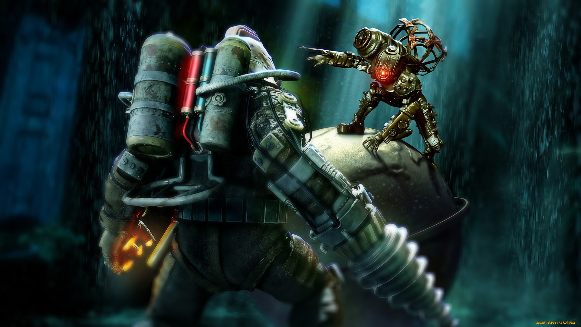 bioshock, sea, of, dreams, , , big, daddy